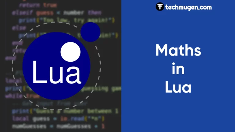 Maths in Lua